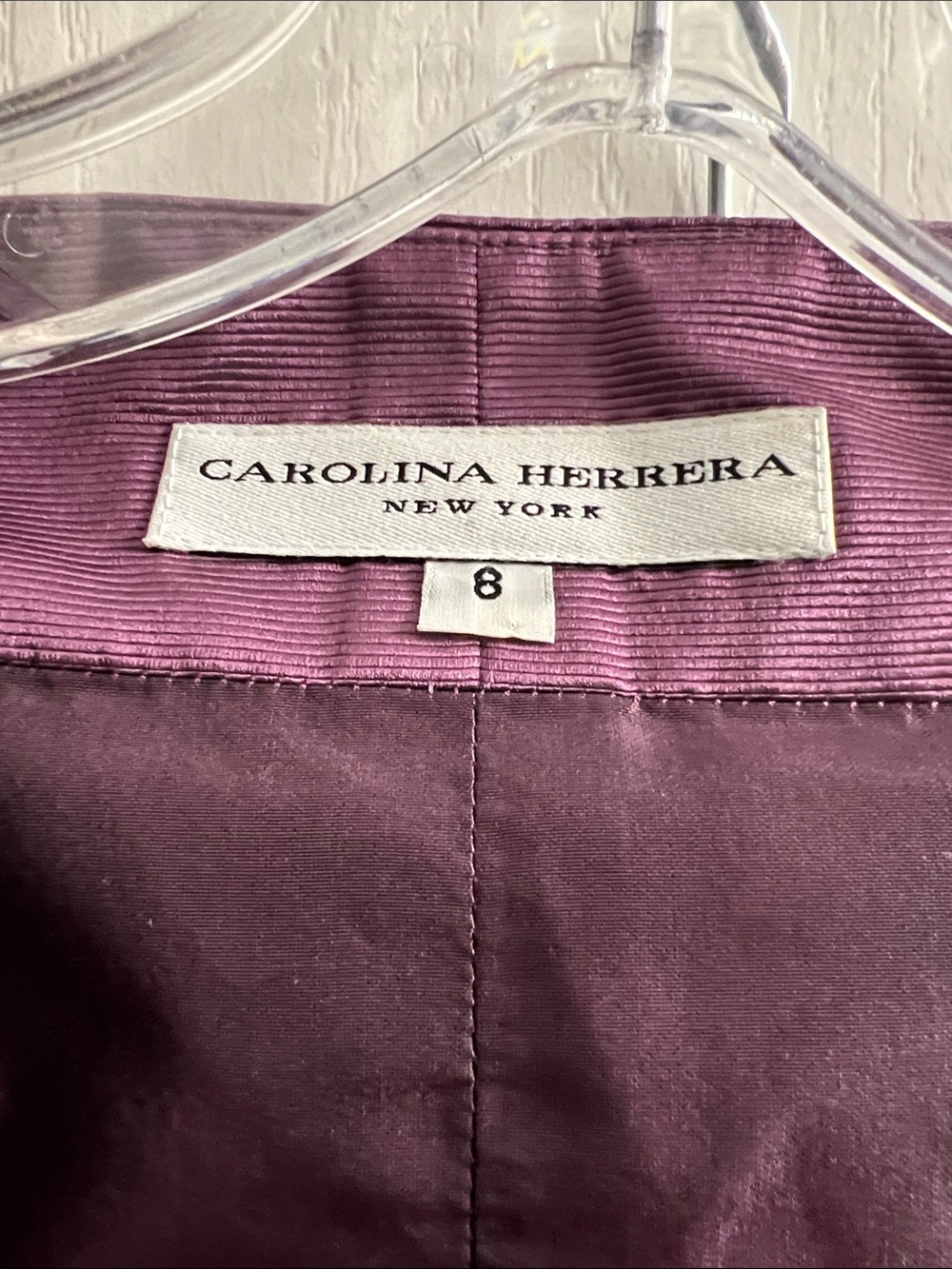 Carolina Herrera Purple and Gold Two-Piece Skirt Set - Picture 2 of 3